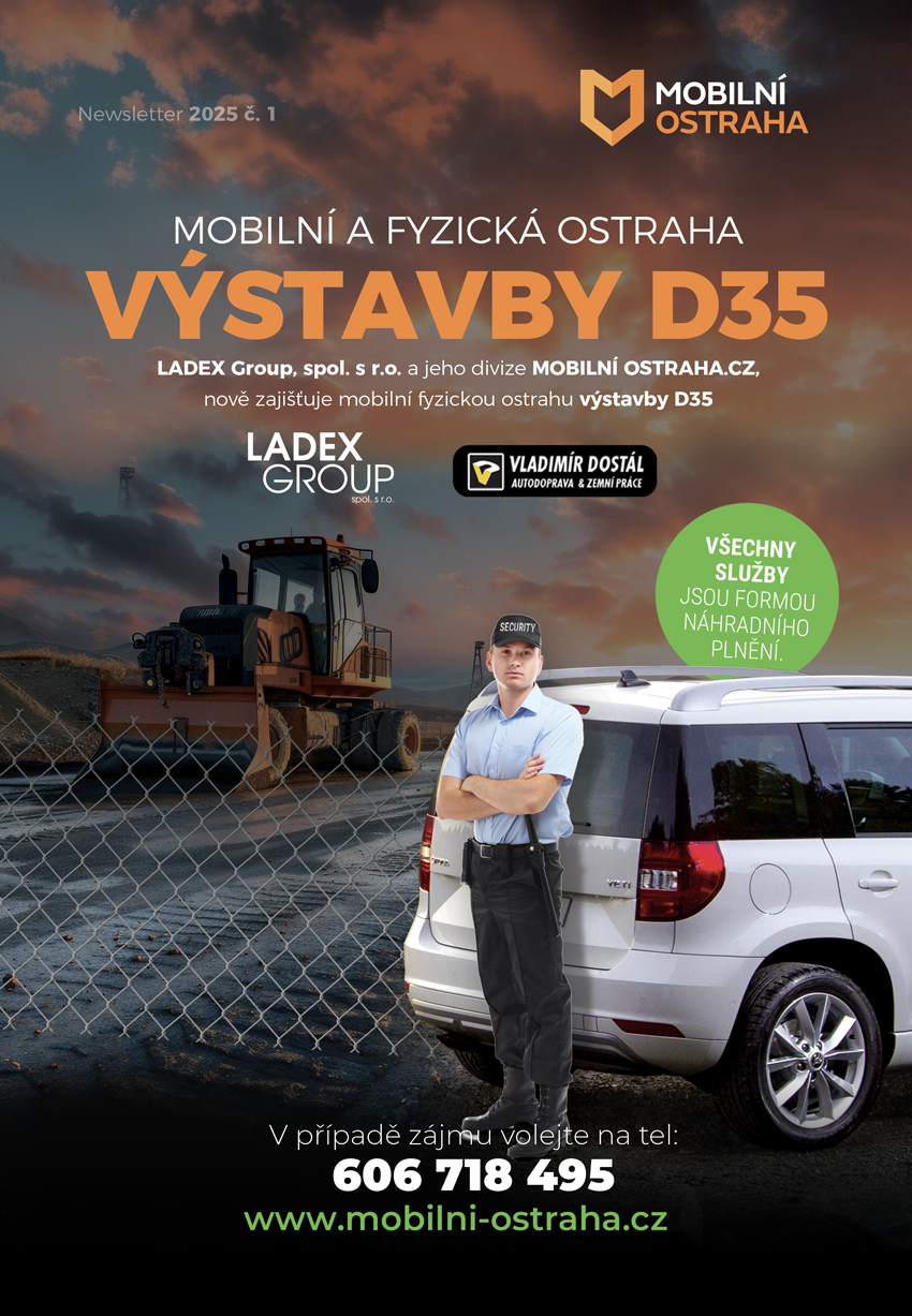 Mobilní ostraha výstavby D35