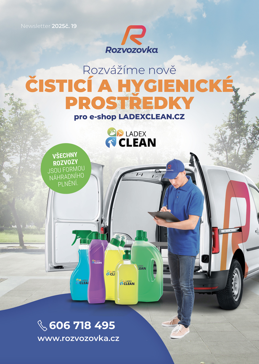 Nově rozvážíme čisticí a hygienické prostředky