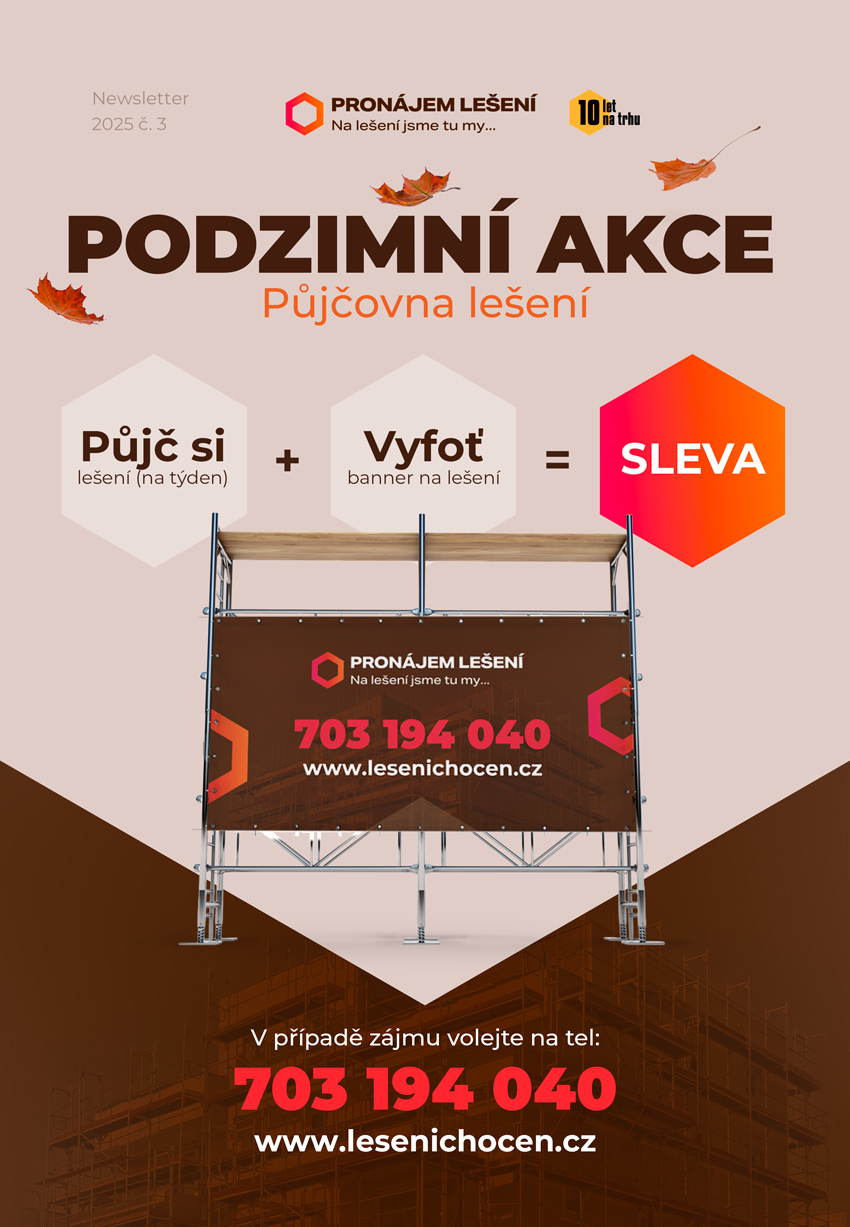 Podzimní akce: půjč si lešení a získej slevu!