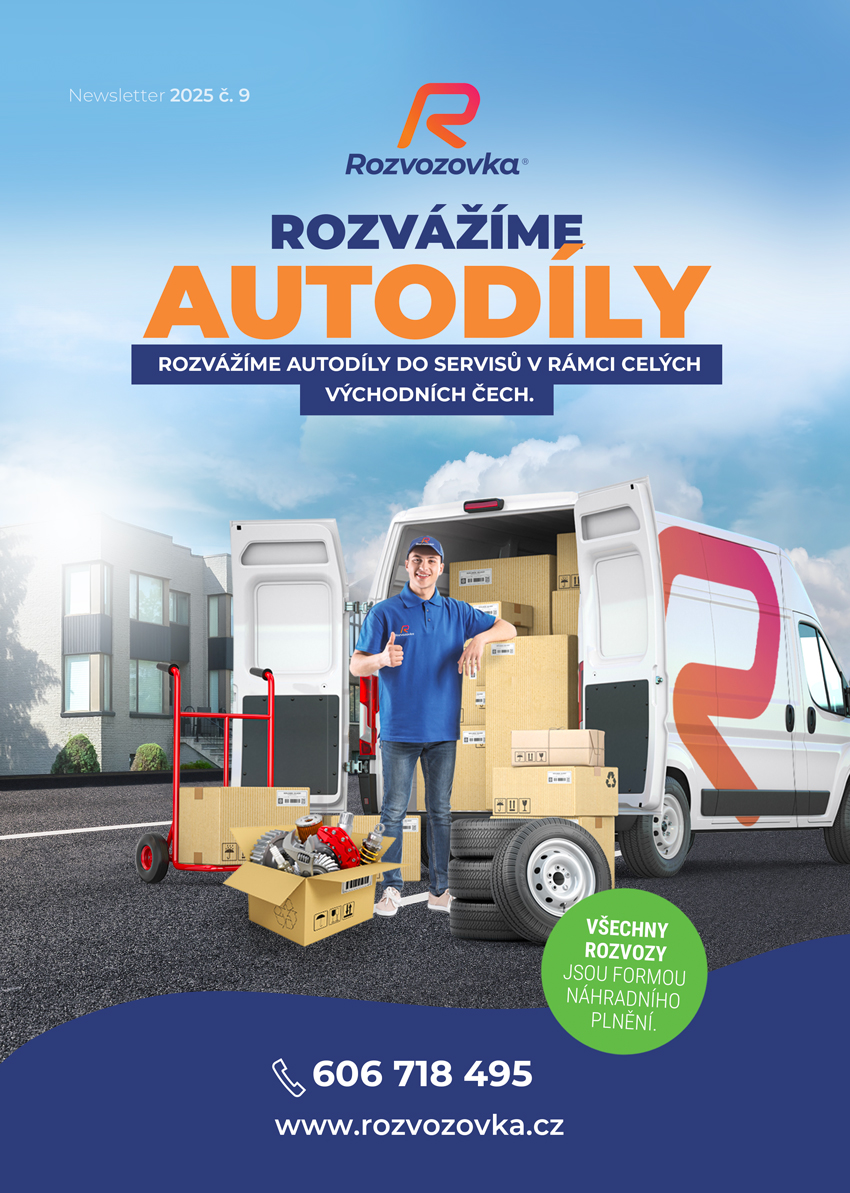 Rozvážíme autodíly