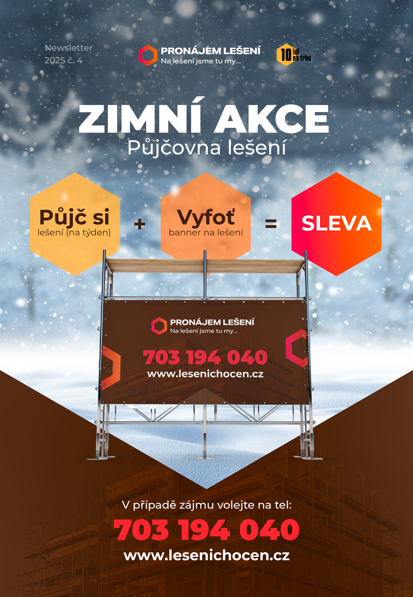 Zimní akce: půjč si lešení a získej slevu!